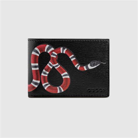 silver snake print gucci pursr|gucci snake wallet price.